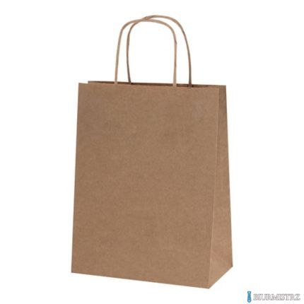 Torba papierowa ECOBAG 305x170x425mm brązowa ekologiczna