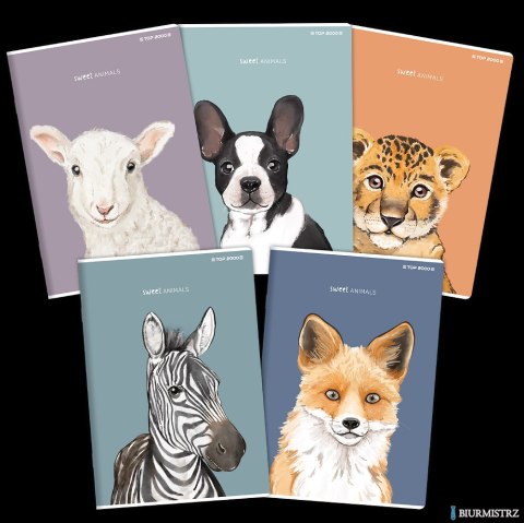 Zeszyt TOP ANIMAL A5 96K 70G linia 400169468 Top 2000