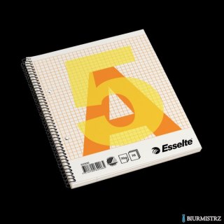 Zeszyt biurowy, A5, w kratkę, spirala z boku Esselte, 62906