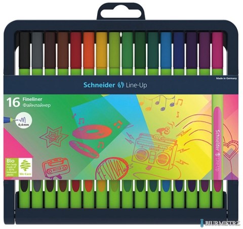 CIENKOPIS LINE-UP 0,4MM 16 SZT W KASECIE TYPU STOJAK - MIKS KOLORÓW SR191092