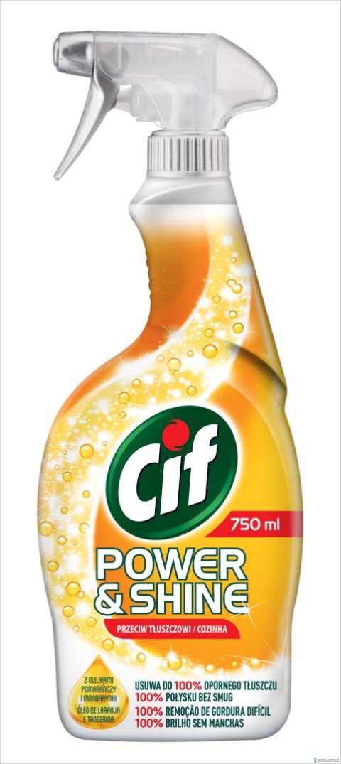 CIF Spray przeciw tłuszczowi 750ml 142342 Power&Shine Kuchnia