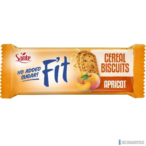 Ciasteczka zbożowe z morelą Fit bez cukru 50g SANTE
