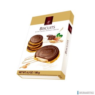 Ciastka KARDYNAŁKI TAGO z kremem kakaowo-orzechowym 180g