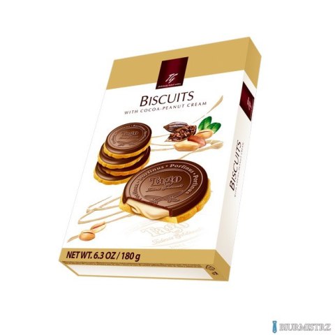 Ciastka KARDYNAŁKI TAGO z kremem kakaowo-orzechowym 180g