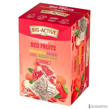 Herbata BIG-ACTIVE RED FRUTIS 20 kopert/45g owocowo-ziołowa