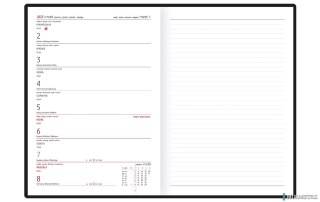 Kalendarz B-5 NOTE książkowy (NT2), 02 - granat gratta / wstawka 2023 TELEGRAPH
