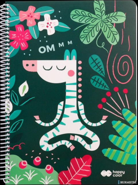 Kołonotatnik AFRYKANKI 1, A4, 80k, kratka, 80g/m2, Happy Color HA 4742 2030-AF1