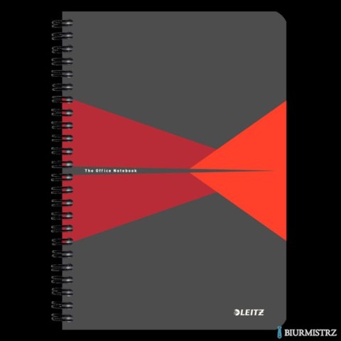 Kołonotatnik Office Card A5, w linie, czerwony Leitz , 44590025