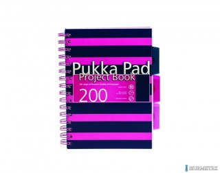 Kołozeszyt Navy A5 kr. róż/nieb. 8406/8407 7050-NVY (SQ) PUKKA PROJ.BOOK