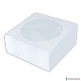 Koperty na CD/DVD z okienkiem (100sztuk) białe