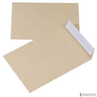 Koperty z taśmą silikonową OFFICE PRODUCTS, HK, C5, 162x229mm, 90gsm, 10szt., brązowe