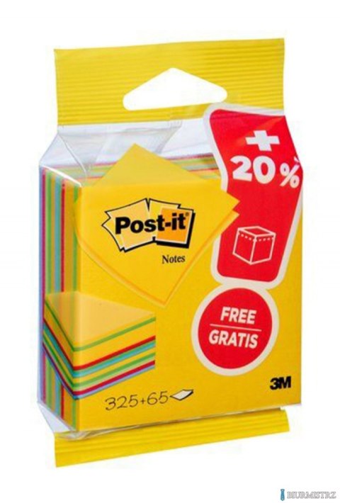 Kostka samoprzylepna POST-IT_ ( 2014-UCP), 76x76mm, 1x325 kart., mix kolorów