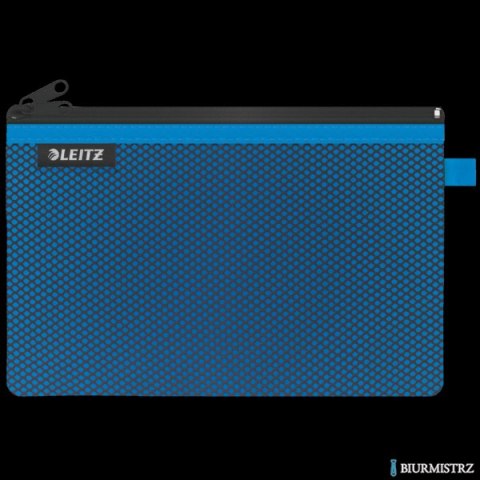 Koszulka z suwakiem z dwoma przegródkami Leitz WOW, rozmiar L, niebieska 40130036