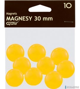 Magnes 30mm GRAND, żółty, 10 szt 130-1698