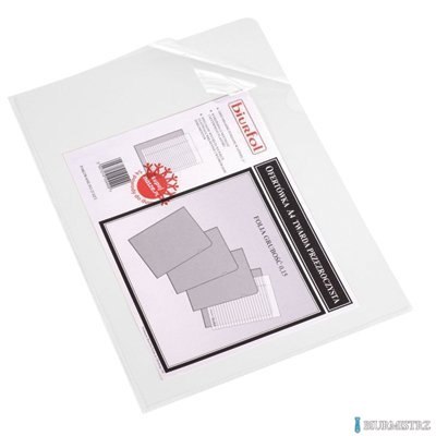 Ofertówka twarda L A4 PVC (25sztuk) 200mic. OF-01 BIURFOL