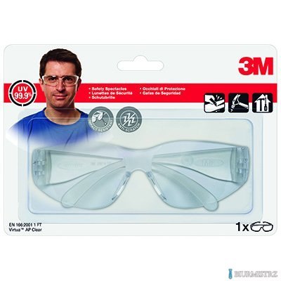 Okulary ochronne 3M Virtua AP, transparentne