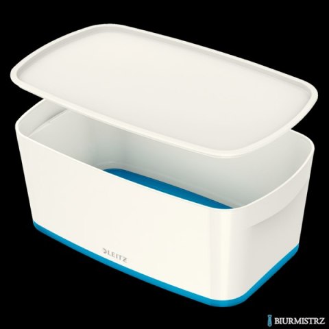 Pojemnik MyBOX mały z pokrywką biało-niebieski LEITZ 52291036