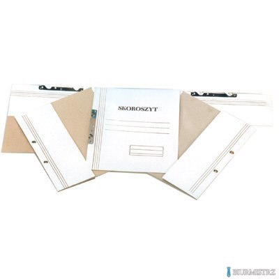 Skoroszyt zwykły biały 250g 66x94 (50 szt.) KIEL-TECH 4-00711