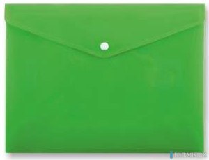 Teczka A4 kopertowa na zatrzask zielona PP-113 TT7594
