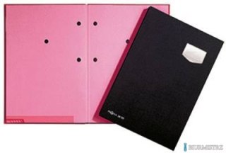 Teczka do podpisu DE LUXE, 10-cz., czarny, r óż przekł. P2410204 DURABLE (X) SALE