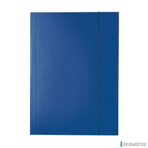 Teczka lakierowana z gumką A4 granatowa ESSELTE 13434