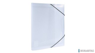 Teczka z gumką A4 PP pudło 2 cm przezroczysta TG-A4-02-03