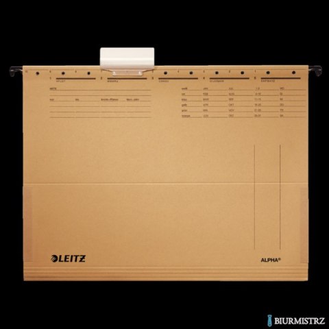 Teczki zawieszane z boczkami ALPHA, siarczanowy, Leitz 19160000