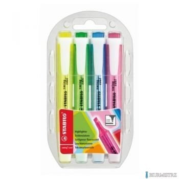 Zakreślacz STABILO SWING COOL zestaw 4szt. w etui 275/4