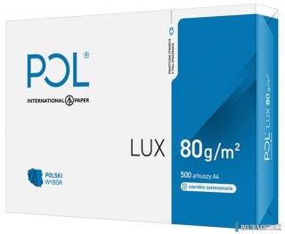Papier ksero A4 POLLUX 80g klasa białości B 161 karton 5 ryz
