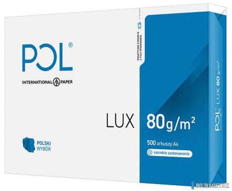 Papier ksero A4 POLLUX 80g klasa białości B 161 karton 5 ryz