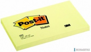 Bloczek samoprzylepny POST-IT_ (655), 127x76mm, 1x100 kart., żółty