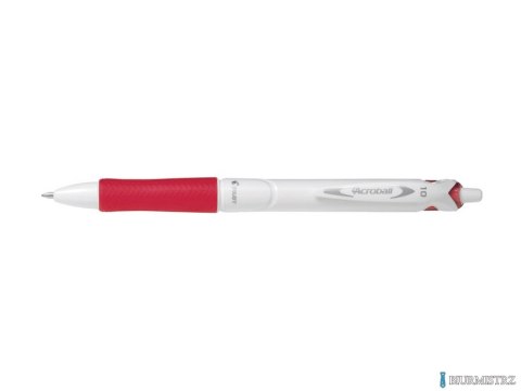 Długopis ACROBALL WHITE M czerwony PILOT BAB15M-WRR-BG