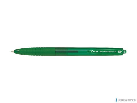 Długopis olejowy automatyczny PILOT SUPER GRIP zielony BPGG-8R-F-GG