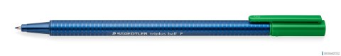 Długopis triplus ball, F, zielony, Staedtler S 437 F-5