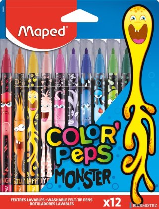 Flamastry COLORPEPS MONSTER 12 szt. Maped 845400
