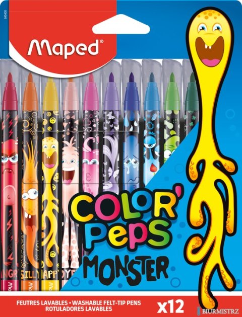 Flamastry COLORPEPS MONSTER 12 szt. Maped 845400