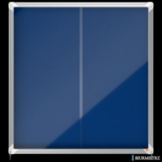 Gablota filcowa Nobo Premium Plus 12xA4, niebieska (drzwiczki przesówne) 1902566