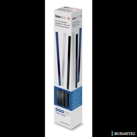Grzbiety wsuwane GBC, A4, 10 mm, czarne , 25 szt., 46010E