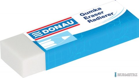 Gumka uniwersalna DONAU, 62x21x11mm, biała 7304001PL-09