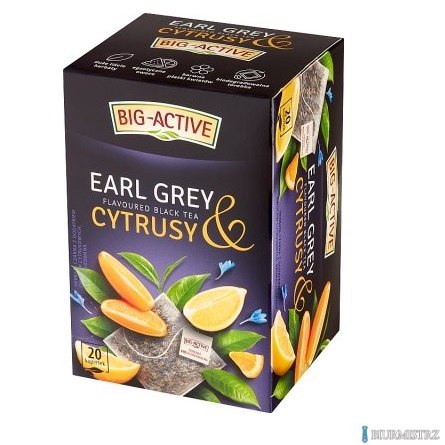 Herbata BIG-ACTIVE EARL GREY CYTRUSY 20 kopert/40g czarna