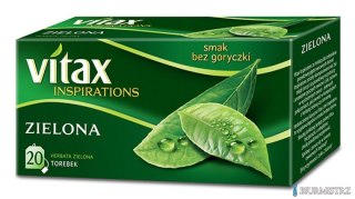 Herbata VITAX INSPIRATIONS zielona (20 saszetek) 30g zawieszka