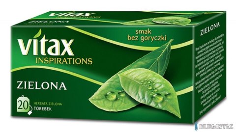 Herbata VITAX INSPIRATIONS zielona (20 saszetek) 30g zawieszka