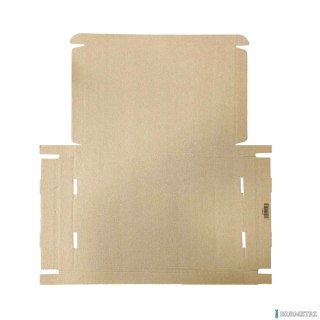 Karton wysyłkowy/klapowy do paczkomatów DOTTS, Gabaryt XS, 340g, zew.321x221x29, tektura 3-warstwy szara