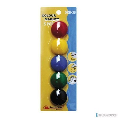 Magnesy ARGO kolorowe WF-30 opakowanie 5sztuk SRH-30