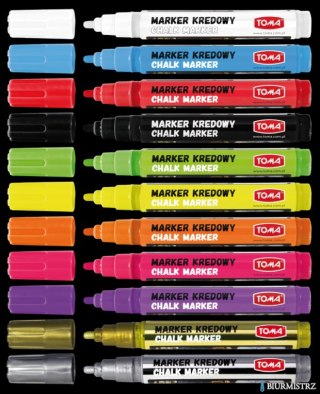 Marker kredowy, końcówka okrągła 4,5mm, 8g tuszu fioletowy TO-292 Toma