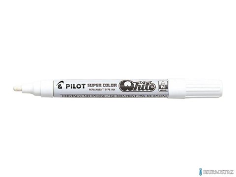 Marker olejowy PILOT grubość M biały PISC-PBWM