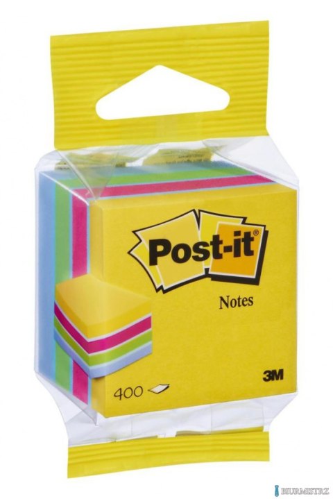 Mini Kostka samoprzylepna POST-IT_ (2012-MUC), 51x51mm, 1x400 kart., mix kolorów, 3M-UU009543172