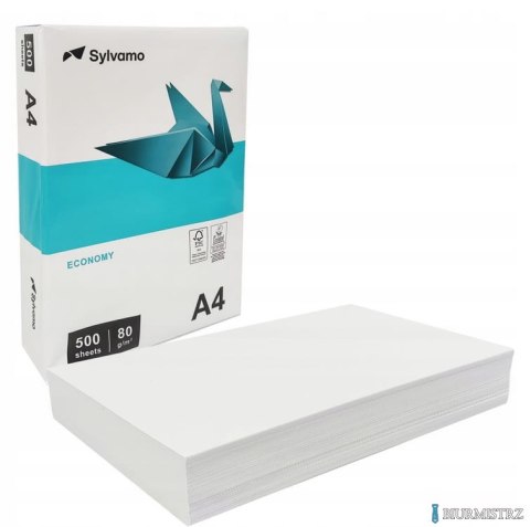 Papier xero A4 SYLVAMO 80g klasa białości C 146 karton 5 ryz