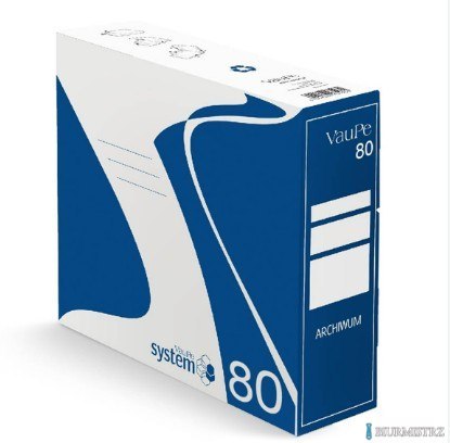 Pudło archiwizacyjne 80mm niebieskie 330x80x290mm VAUPE, 434/03