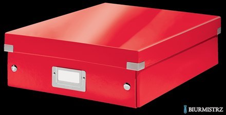 Pudło z przegródkami Leitz C&S WOW, średnie, czerwone 60580026